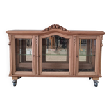 Vintage light wood display case