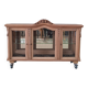 Vintage display cabinet in light wood