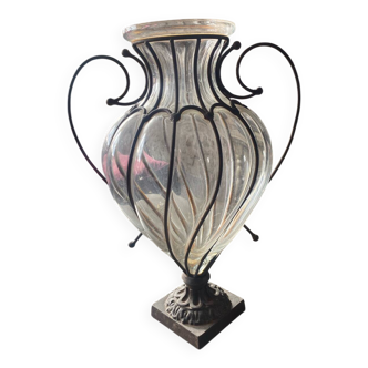 Blown glass vase
