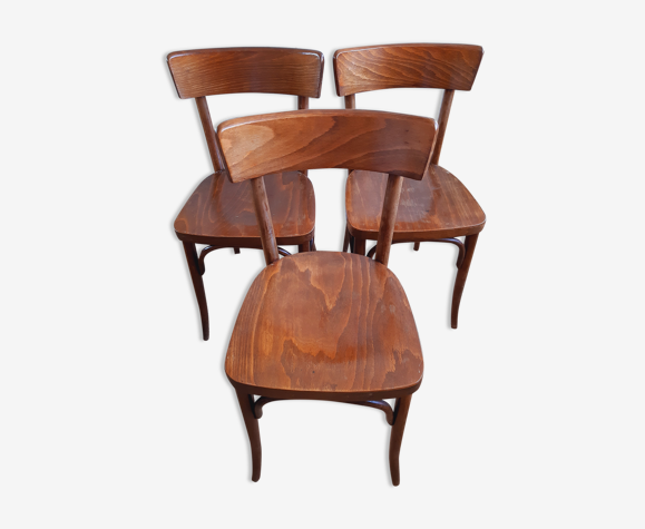 3 chaises bistrot Thonet