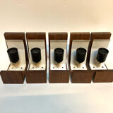 Many Louis Kallf wall lights.