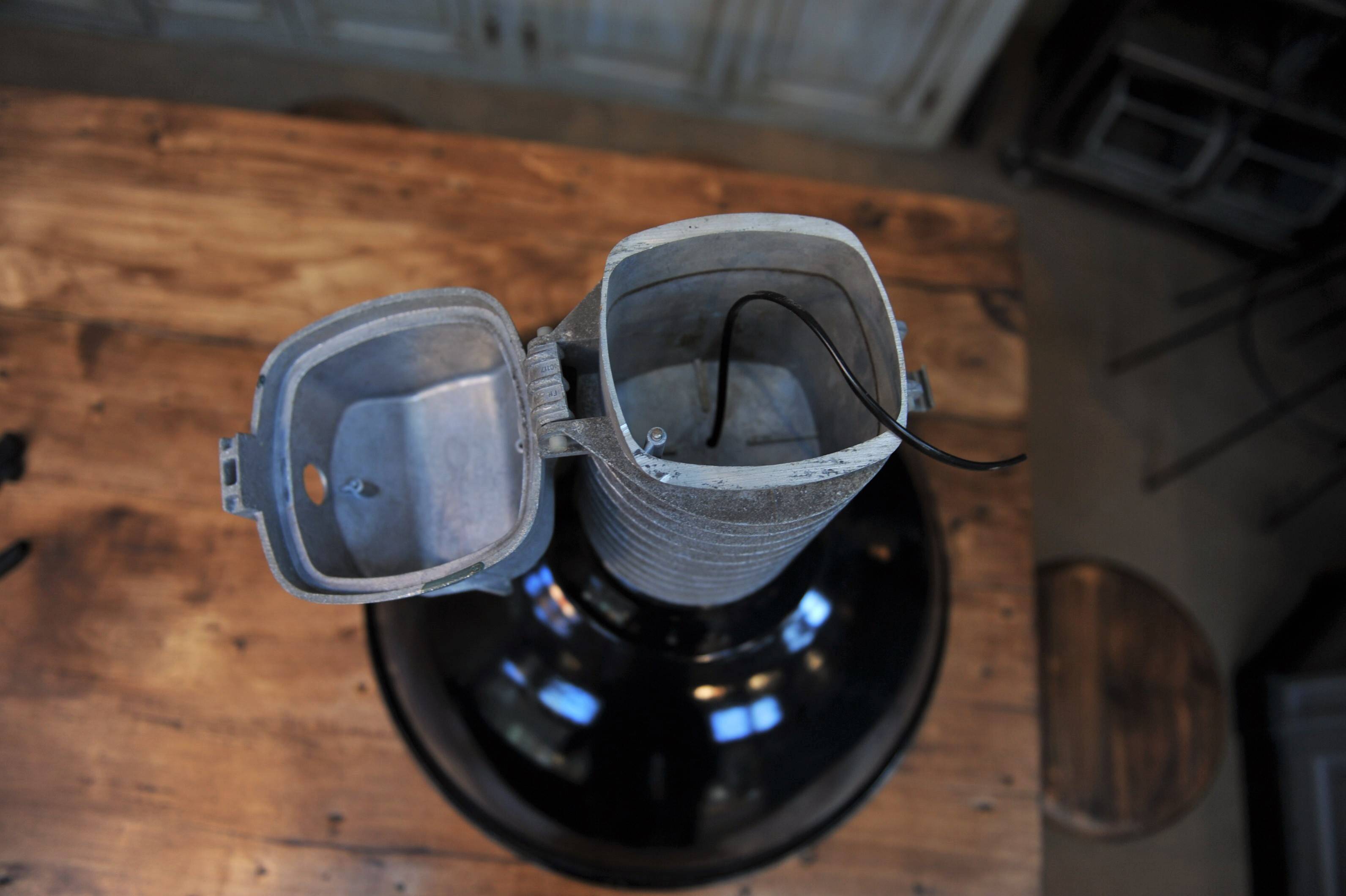 Large PHILIPS Industrial black lamp