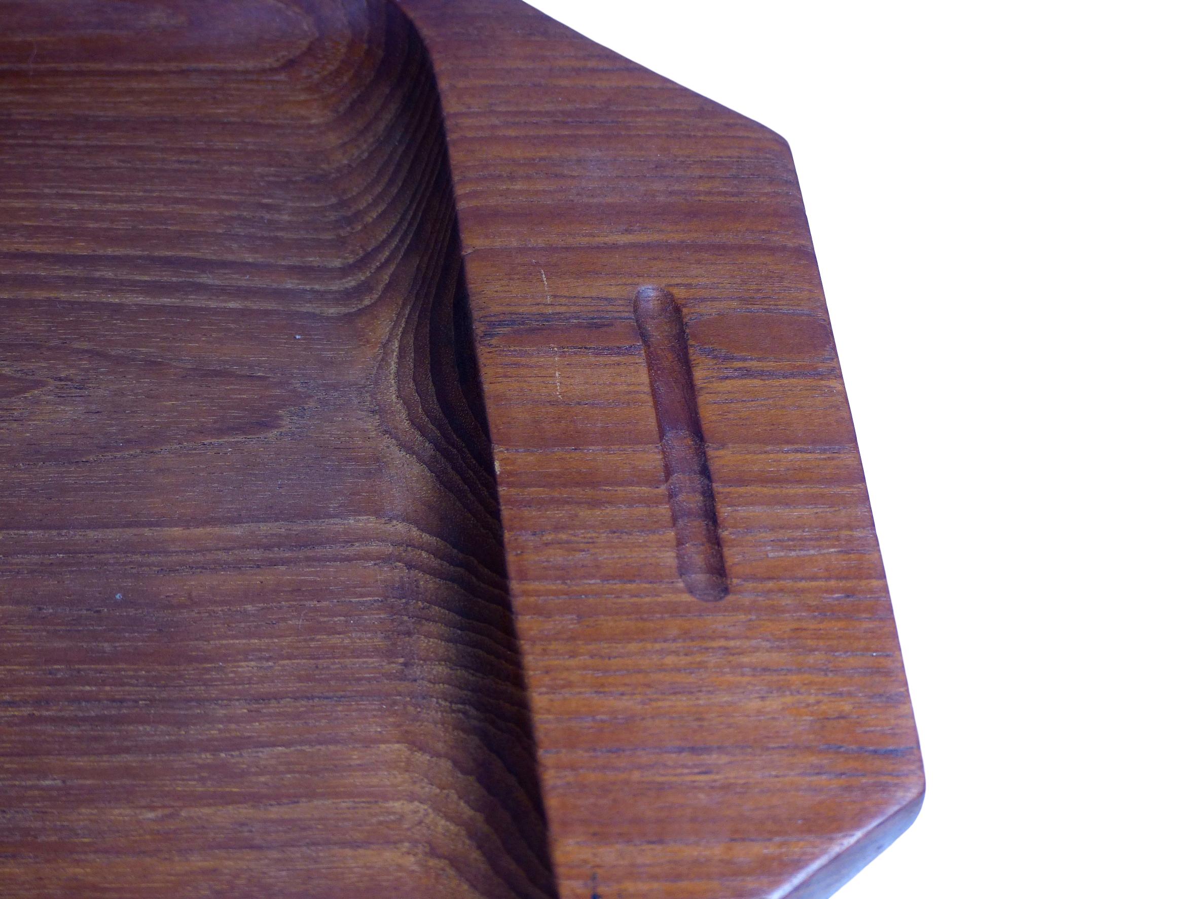 Solid teak tray