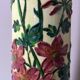 Sarreguemines vase (model 9848) floral patterns 1830