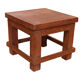 Old small Burmese teak workshop bedside table