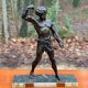Bronze sculpture "man in chains" on marble 55cm