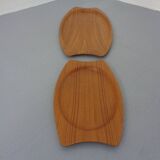 Danish trays in teak from Silva, 1960s, set of 2.