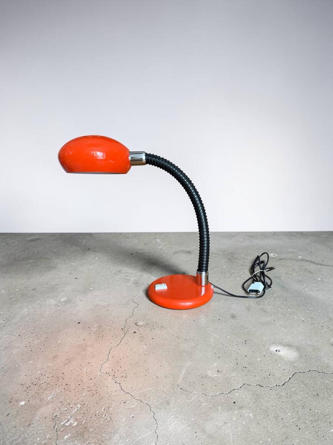 Space Age orange desk lamp – 1970s