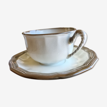 6 tasses à chocolat par Salins avec 6 soucoupes - modèle Turenne