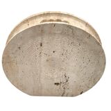 Mid-century modern travertine solifleur vase, Cerri Nestore, Italy, 1970s