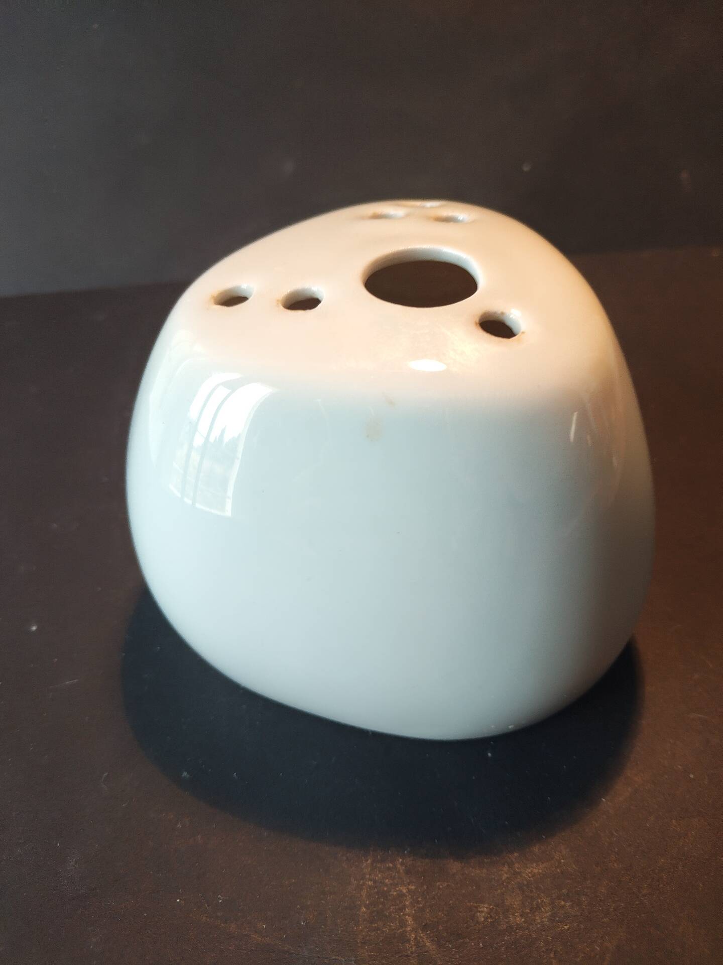 Flower holder in porcelain Virebent by Pierre Lèbe, 1960s