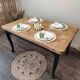 Table style regence en chene massif