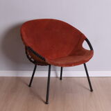 Balloon armchair, lusch & co, germany, 1960s