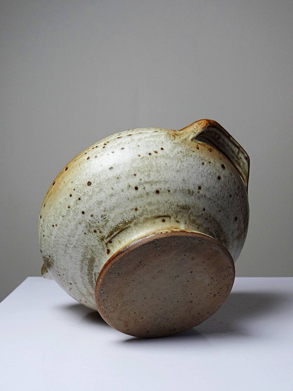 Glazed stoneware pot, Prudhomme La Borne vintage 60s-70s