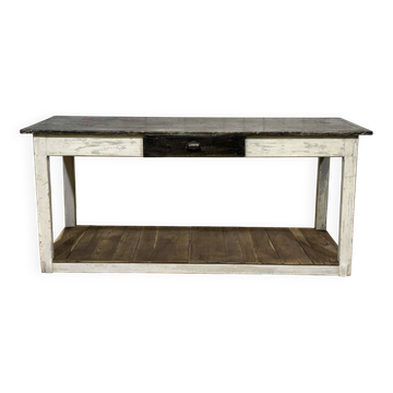 1930s draper's table in fir and chestnut