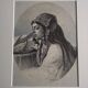 Gravure ancienne orientaliste - Gustav Richter - Fin 19ème siècle