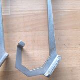 Set of 3 aluminum wall hooks 1960