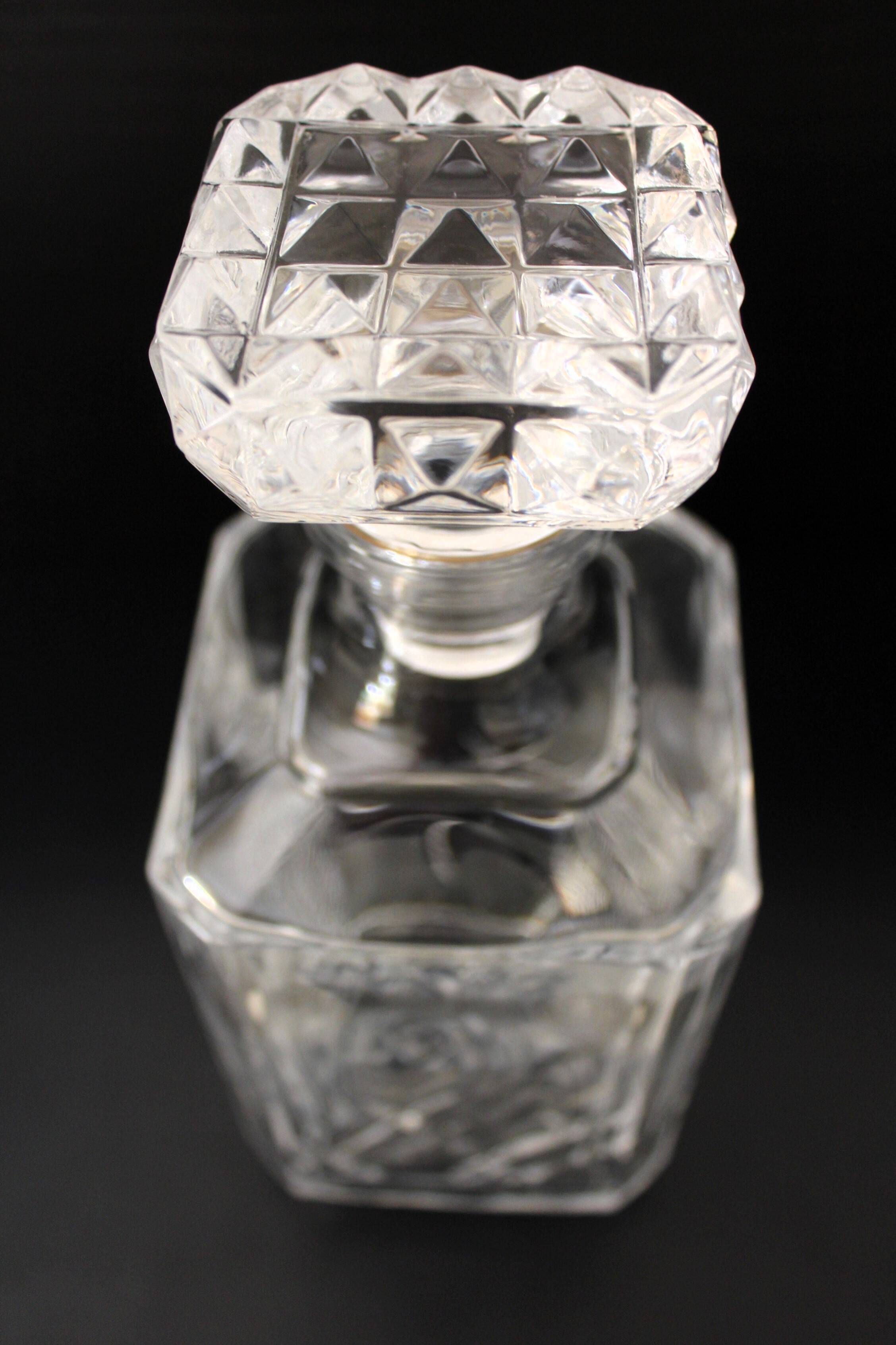 Vintage cut crystal whiskey decanter