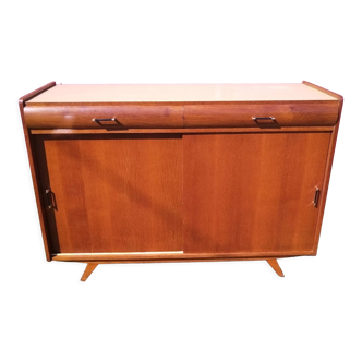 Teak sideboard with compass foot