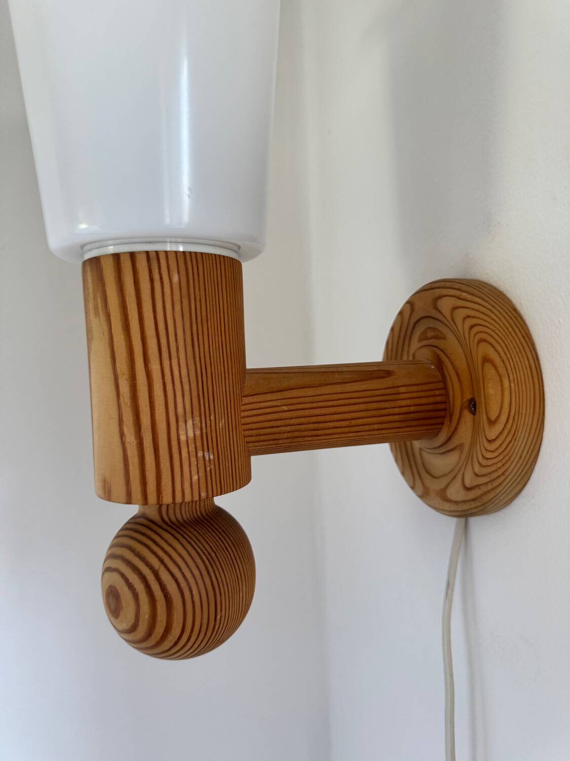 Vintage 1960s  Uno Kristiansson For Luxens Sweden Wall Lamp