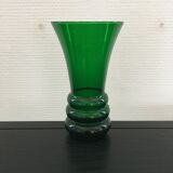 Vase 50's green bottle