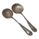 Strawberry set, 2 pieces, 950 silver, Minerva style, Rococo silversmith SAM