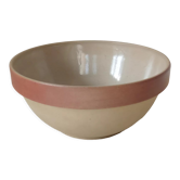 Glazed stoneware salad bowl