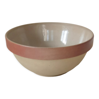 Glazed stoneware salad bowl