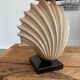 Vintage ceramic shell lamp 80s