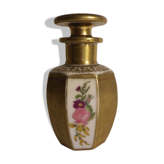 old decorative perfume bottle porcelain of Paris of period late 19th century super décor TBE