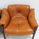 Ensemble de fauteuils MP-13 de Percival Lafer en cuir cognac