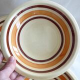Set of 4 hollow earthenware plates