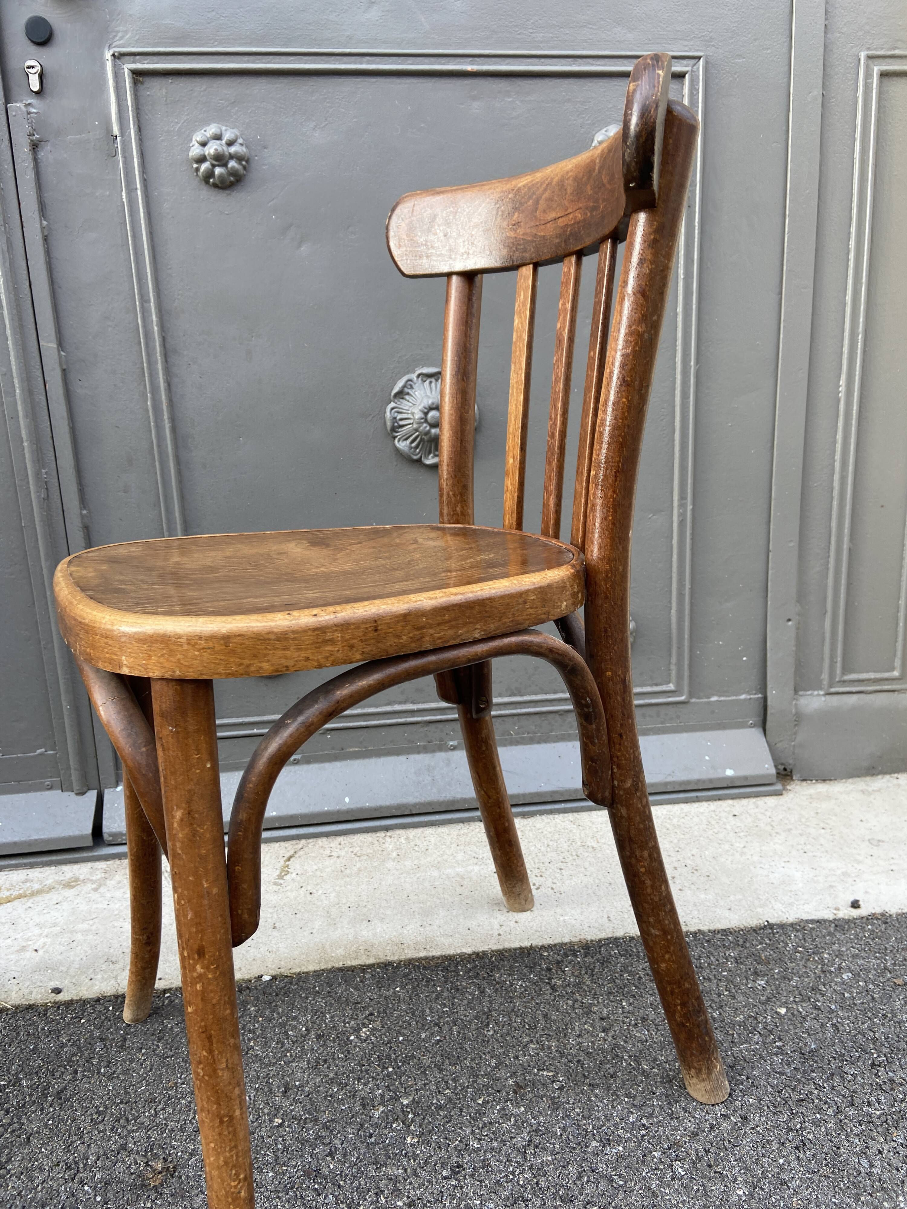 Pair of vintage 60s curved wood coffee chairs