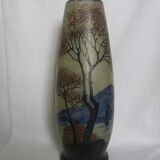 Vase au décor peint signé Jem Joseph Mure