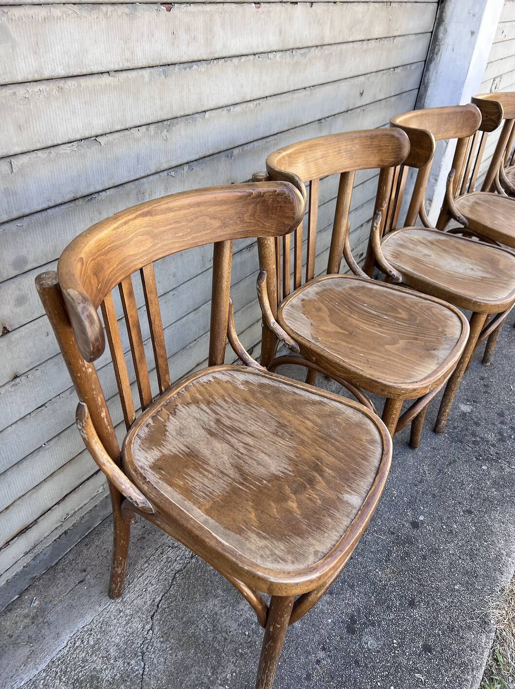 (Lot) 5 Anciennes Chaises Bistrot