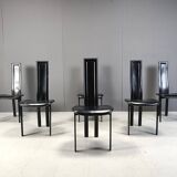 Vintage postmodern dining chairs, 1980s