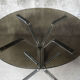 Dining table 1970 chrome and smoked glass
