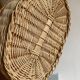 Panier osier orange beige