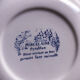 Trio of hollow porcelain plates