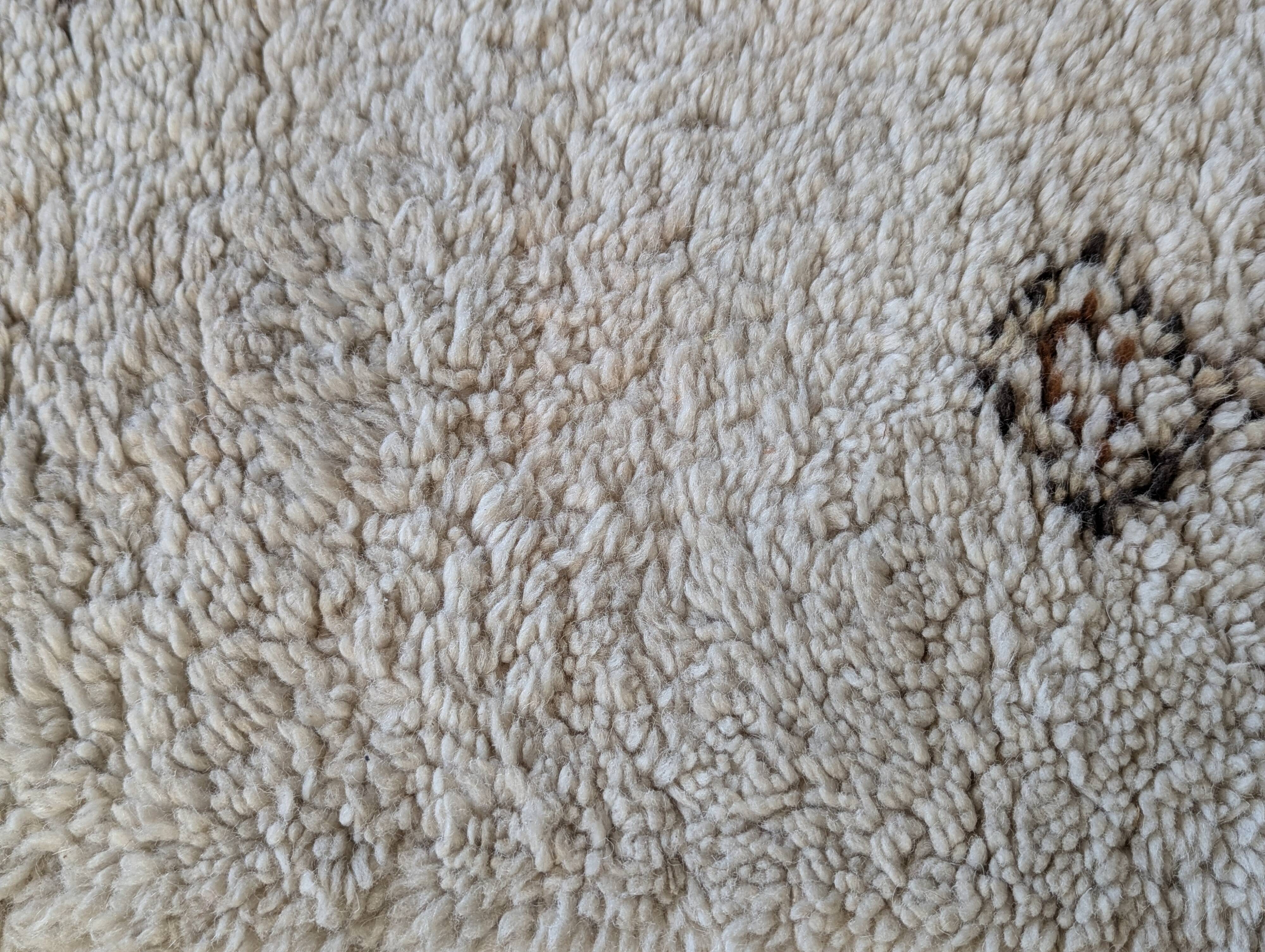 Tapis marocain vintage en laine
