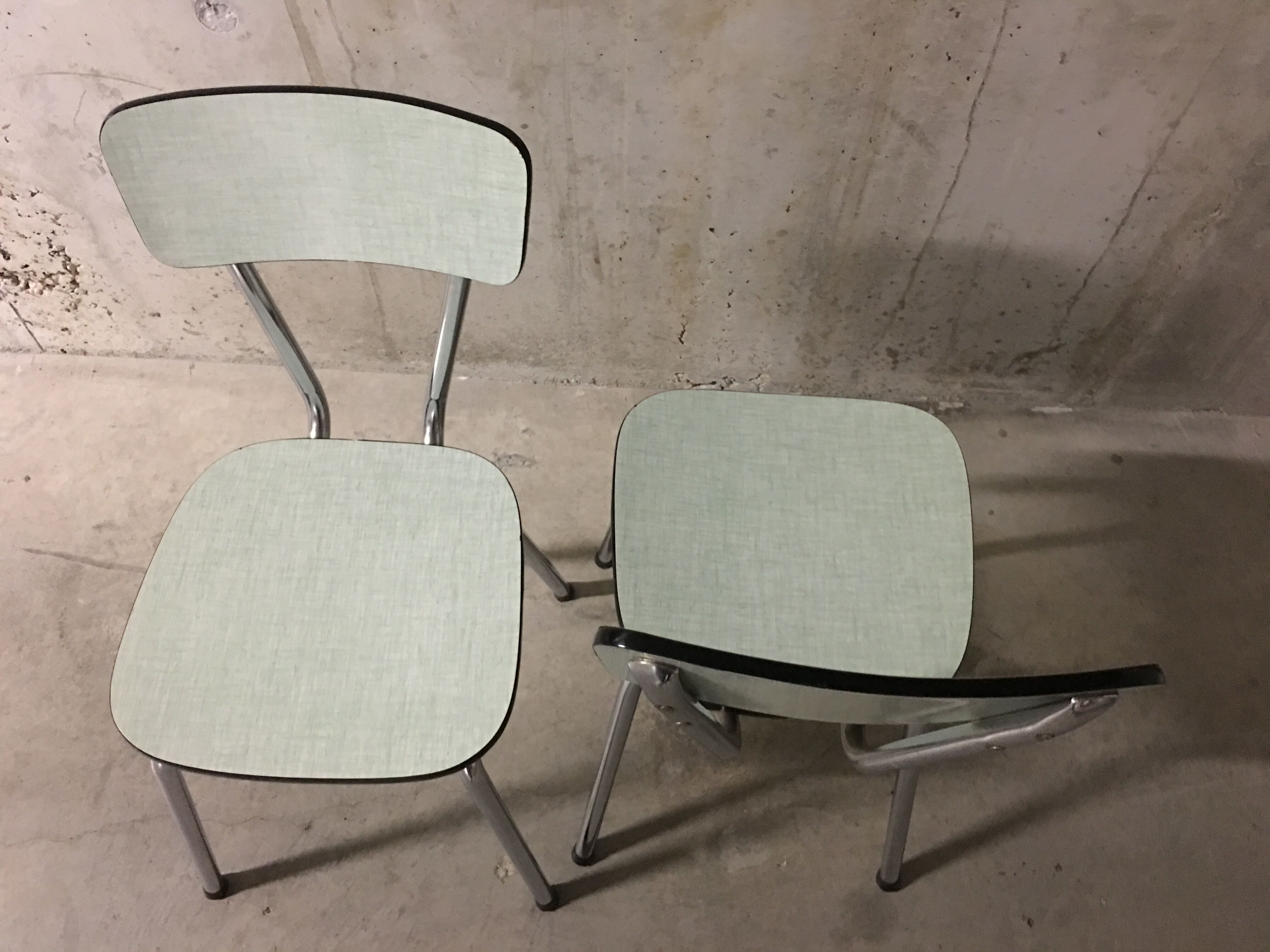 Pair of chairs 50s formica