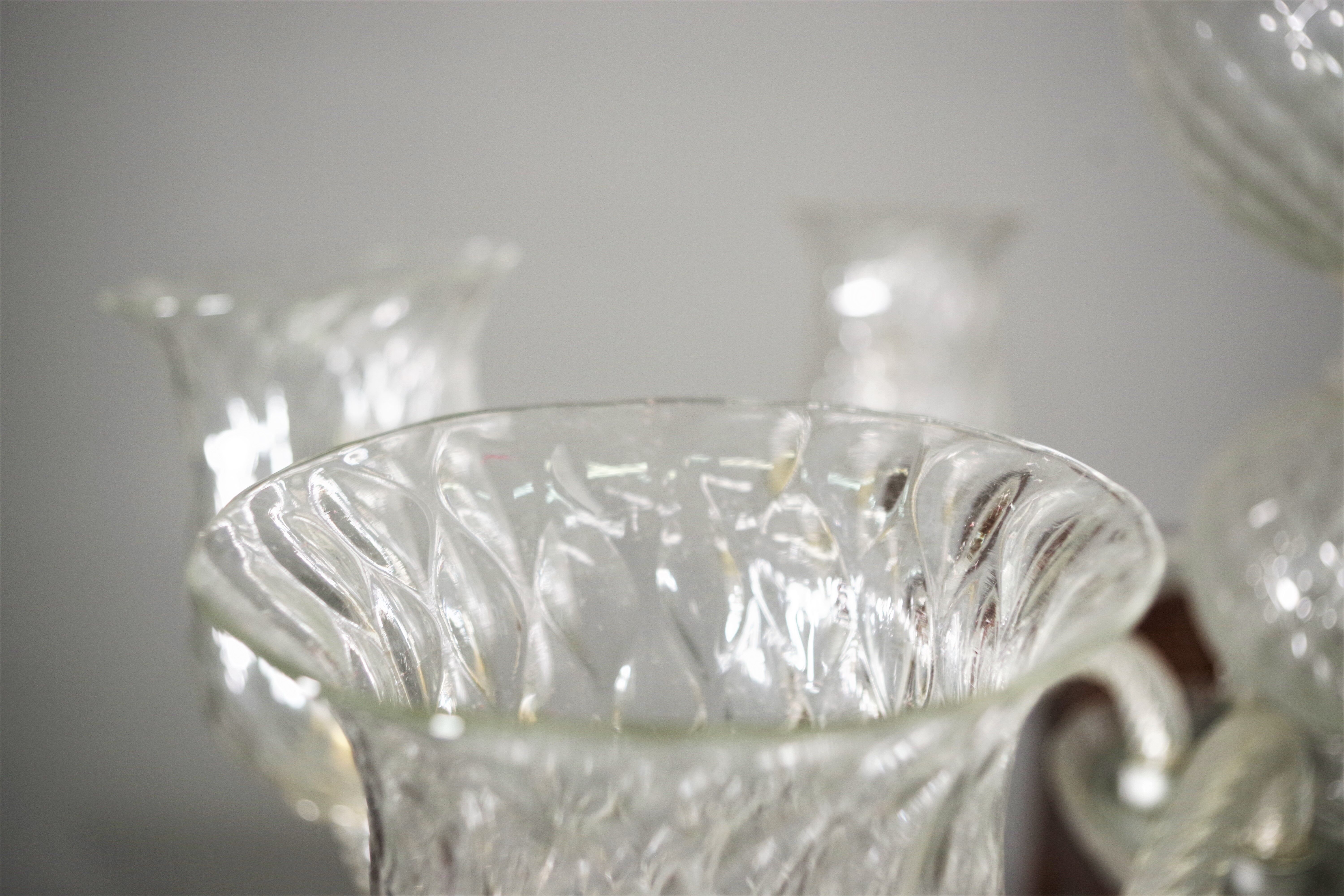 Venini ceiling lamp in Murano glass, 1950