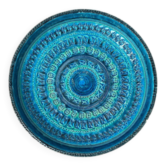 Large Rimini Blue bowl from the mid-century by Aldo Londi for Bitossi.