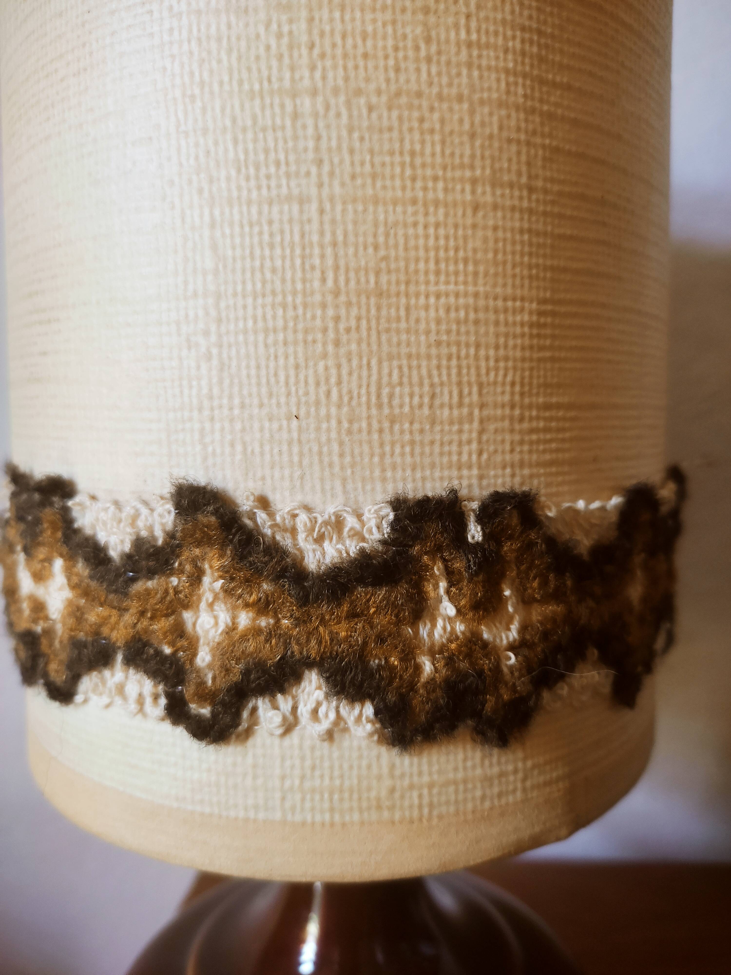 70's ceramic bedside lamp