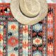 Vintage silk and cotton rug - 142 x 84cm