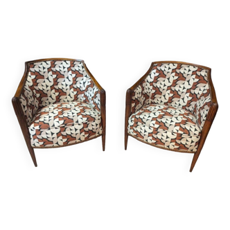 Pair Of Art Deco Armchairs