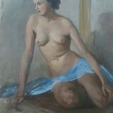 Oil on nude canvas