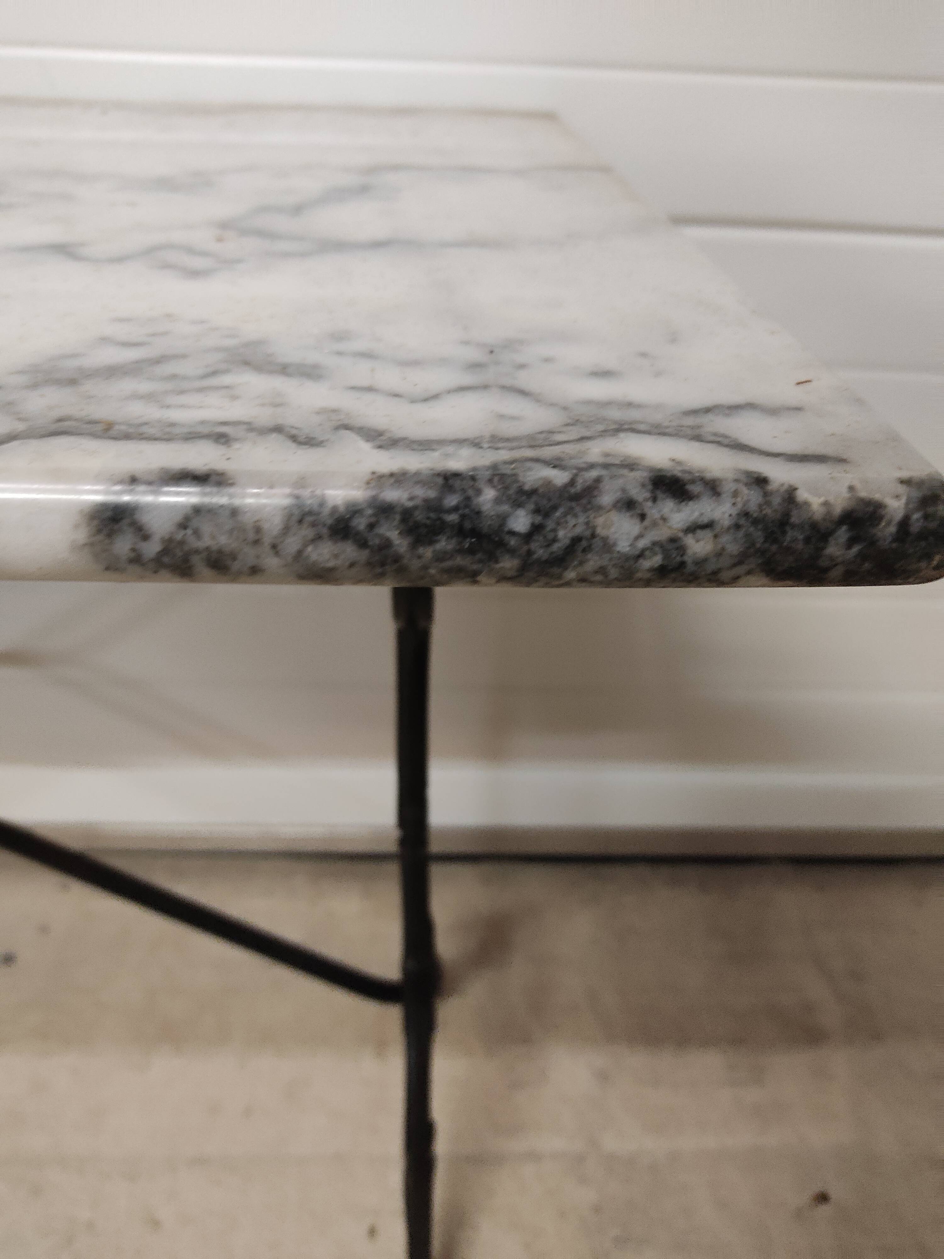 Table bistro heavy marble