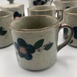 Enamelled stoneware coffee tea service