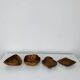 4 Scandinavian teak ramekins, 1960s